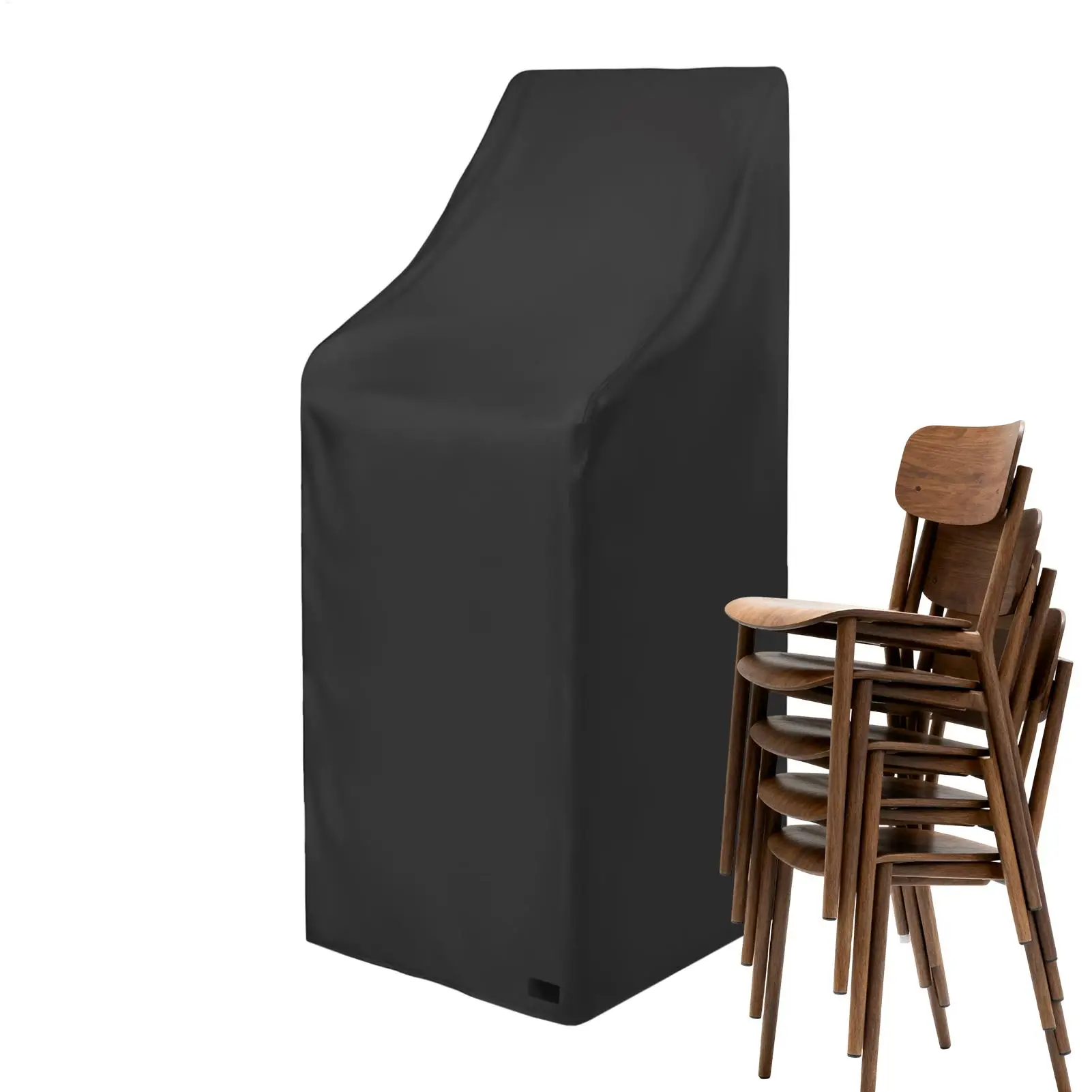 Garden Chair Cover Adjustable Heavy Duty Waterproof Outside Furniture Sleeve Oxford Cloth Seat Sleeve for Balcony Lawn Grassland