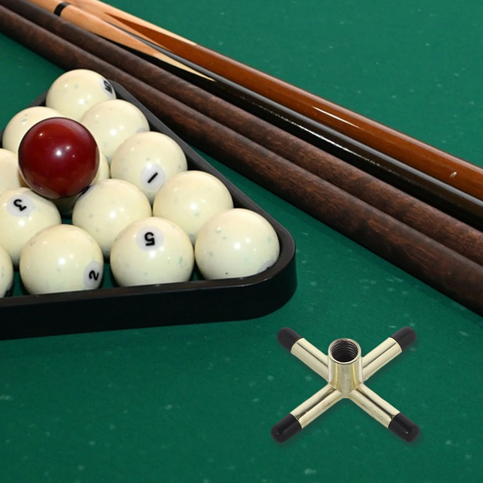 

Pool Stick Holder Cross Shaped Zinc Alloy Billiard Cue Rest Stand For Pool Table Accessories Snooker Cue Rack Billiards