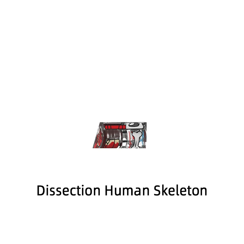 The Dissection Human Skeleton Model Blocks MOC Bricks Set Gifts Toys For Children D8005