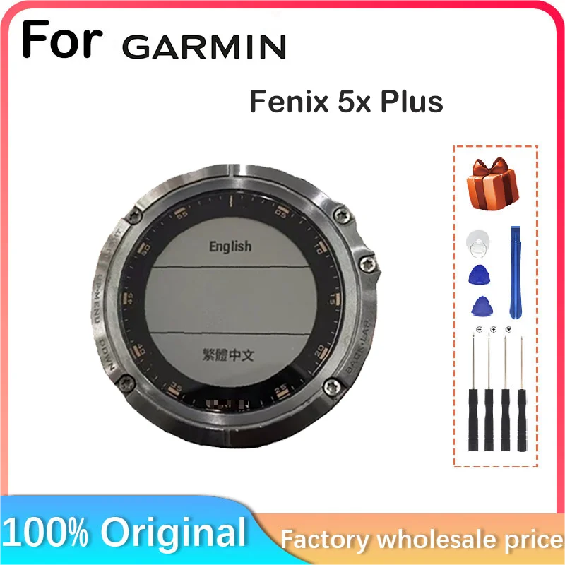 New For Garmin Fenix 5X Plus LCD Screen NO NFC For Garmin Fenix 5x Plus  Display LCD Screen Repair Parts Replacement