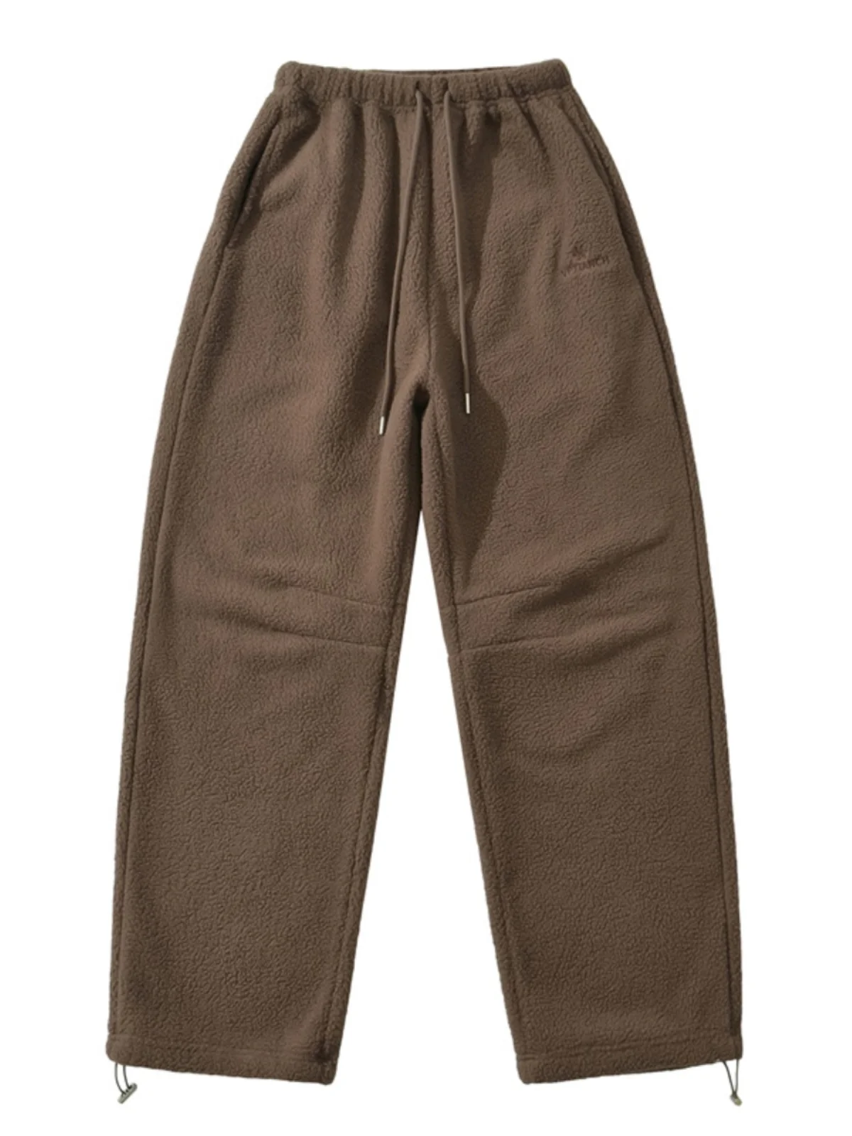 American High Waist Embroidered Fce Lined Thiened Casual Warm Pants Women's Winter New Sle Straight Leg Comfortable Tr...