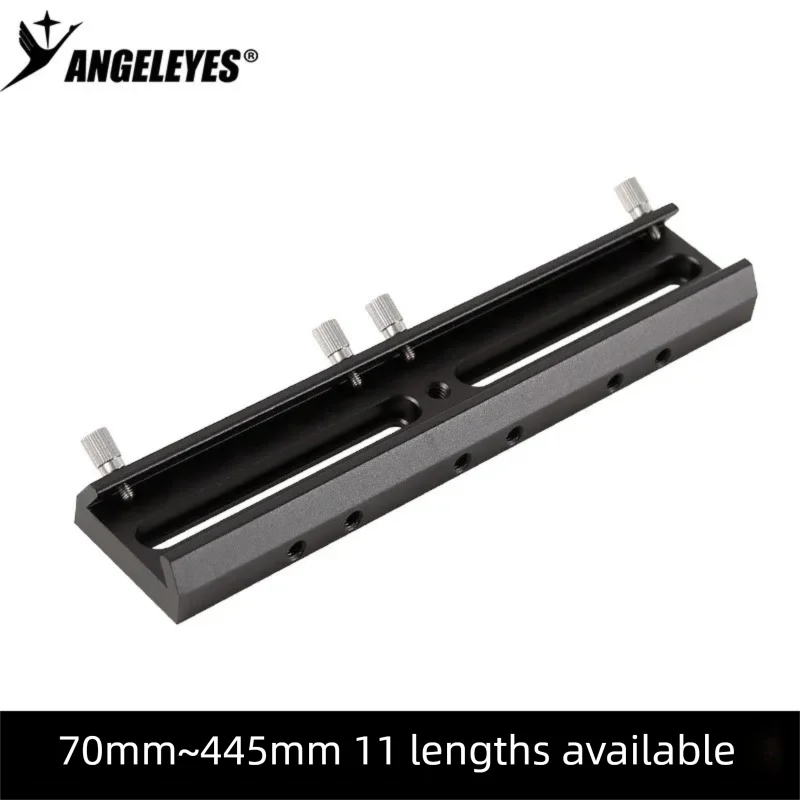 Angeleyes Finderscope Base, Extended Slot Guiding, Dovetail Plate Saddle, Astronomical Telescope Accessory Black