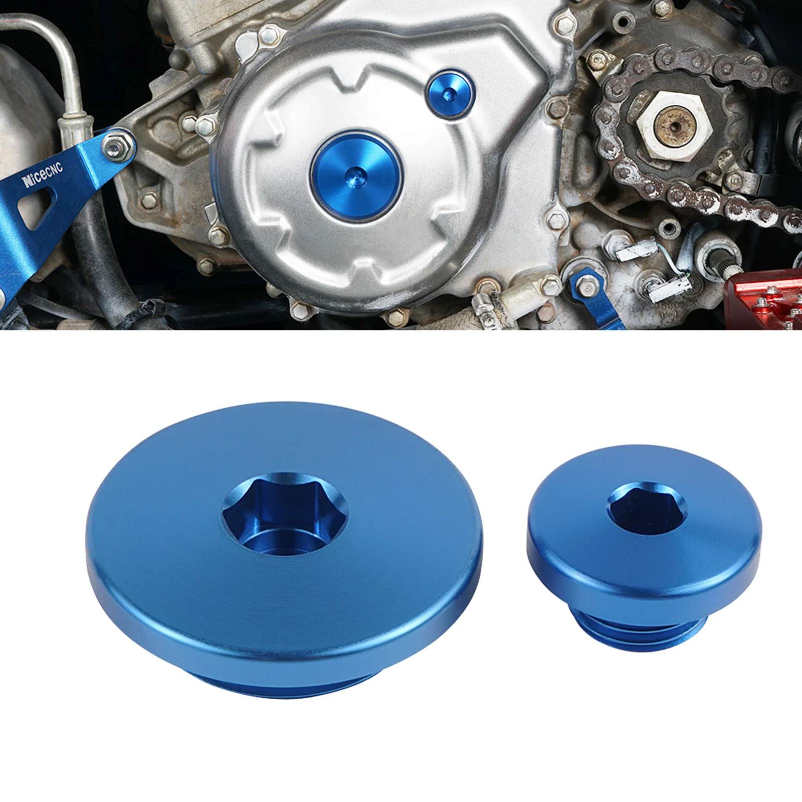 Motorcycle Engine Timing Cover Plug Cap For Yamaha YZ450F 2006-2009 WR250F 2003-2014 WR450F YZF WRF 250 450 2006-2009 ATV YFZ450