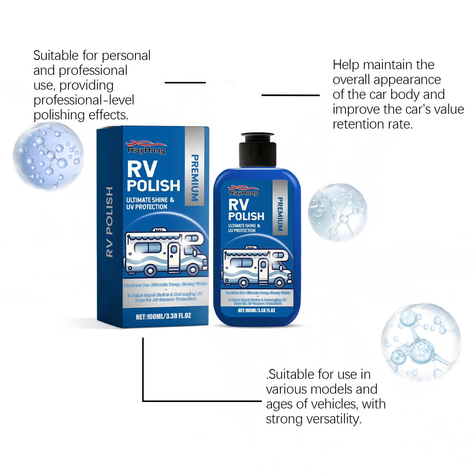 Cire de nettoyage de pneus de voiture, entretien de nettoyage de roues, décontamination, rénovation, vernis brillant, revêtement de pneus, cire propre de voiture