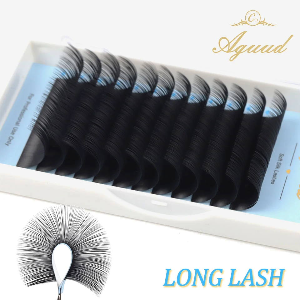 

AGUUD 20mm Long Eyelash Extension 8-20mm Classic Lashes Maquiagem Cilios For Professional Makeup Faux Mink Individual Eyelashes