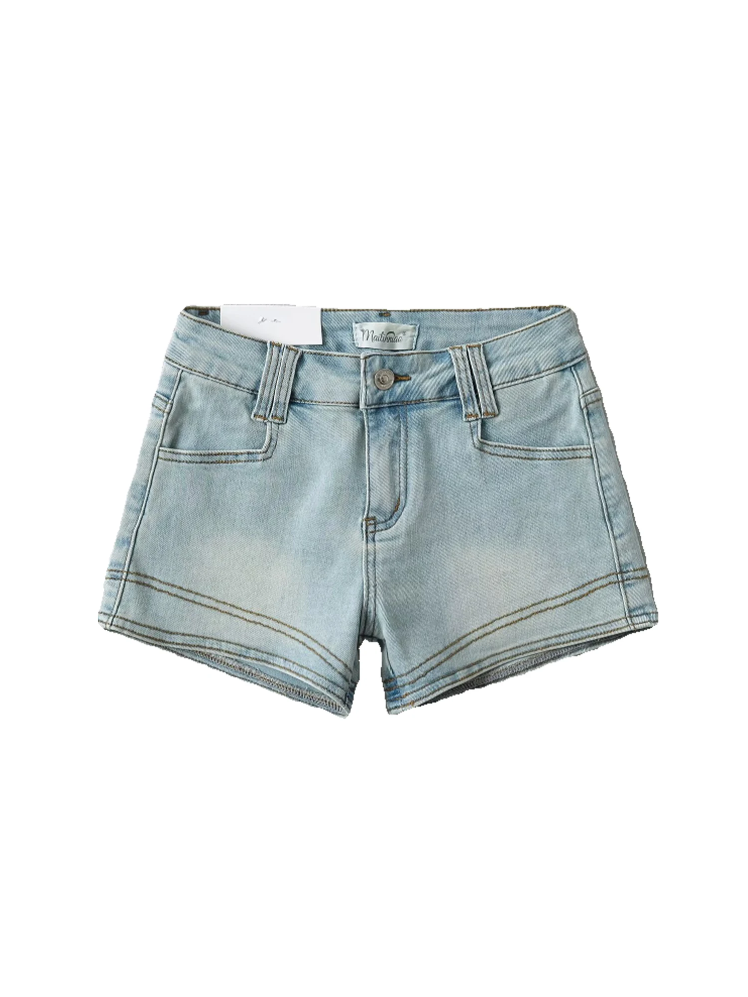 Women Blue Micro Shorts Booty Cowboy Shorts Vintage Harajuku 2000s Y2k Gyaru Low Waist Hot Short Pants 2000s Clothes Summer 2026