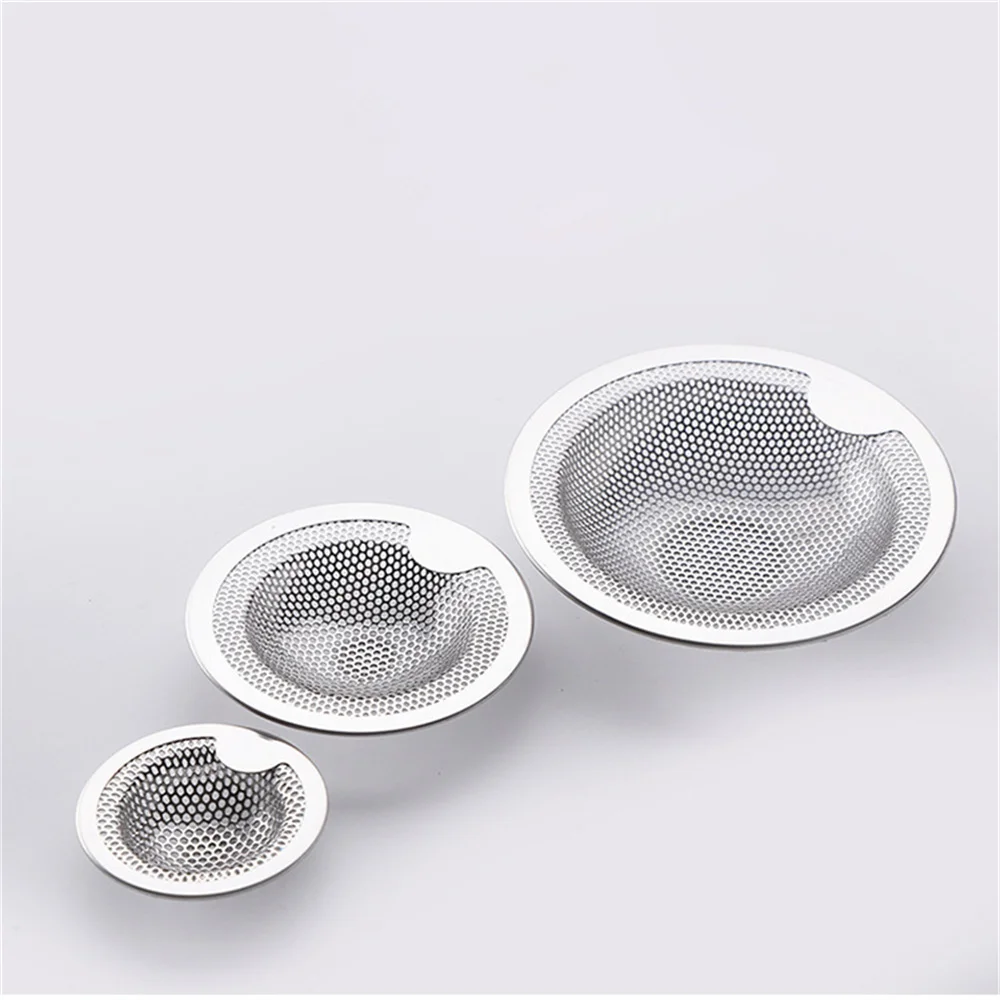 Stainless Steel Strainer Sink Sewer Filter Floor Drain Waste Drain Home Portable Bathtub Hair Catcher Stopper Strainer Drain