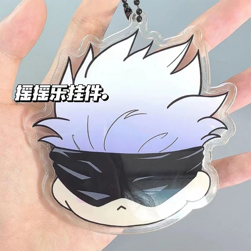 Kawaii Cartoon Action Figures Gojo Satoru Keychain Pendant Anime Jujutsu Kaisen Backpack Accessories Toys Boy Girl Holiday Gift