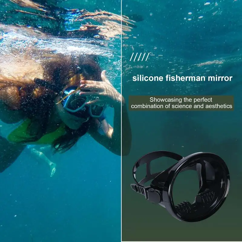 Scuba Goggles Adult Snorkel Diving Goggles Fisherman Freediving Goggles Spearfishing Goggles Enhanced Underwater Visibility And