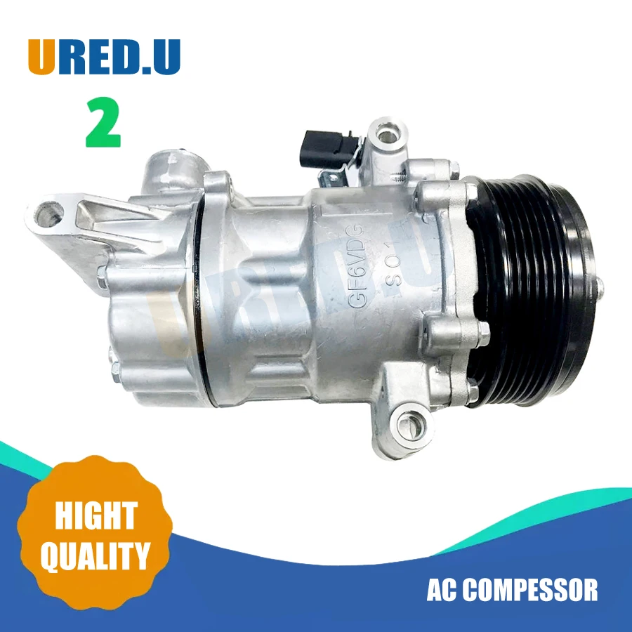 Sanden SD6V12 Auto A/c Ac Compressor For AUDI SKODA VOLKSWAGEN 5U0820803F 0282909253 6RF820803C 6R0820803B 0053612353 6PK 110mm