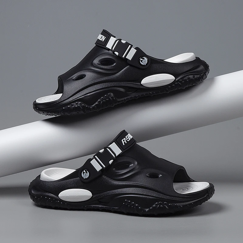 

Новые летние мужские уличные тапочки, пляжные сандалии, удобные шлепанцы, мужская повседневная обувь, садовая обувь, женские и мужские пляжные тапочки