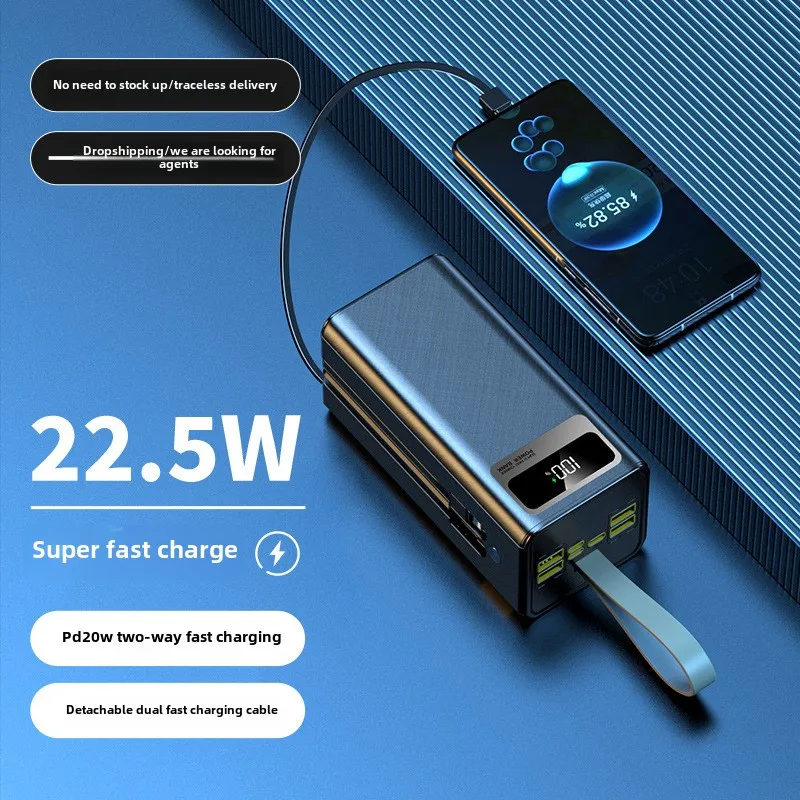 30000mAh/50000mAh option mobile power supply, high capacity portable charger with digital display-USB-C PD 20W mobile power Su