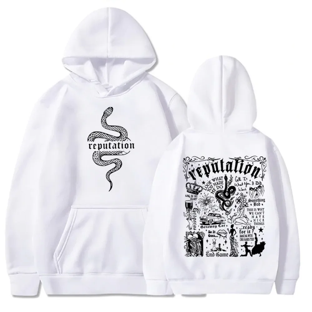 2026Latest Trend Code Taylor Reputation Fashion Hoodie Reputation Music Fans Love Hoodies Street Punk Style