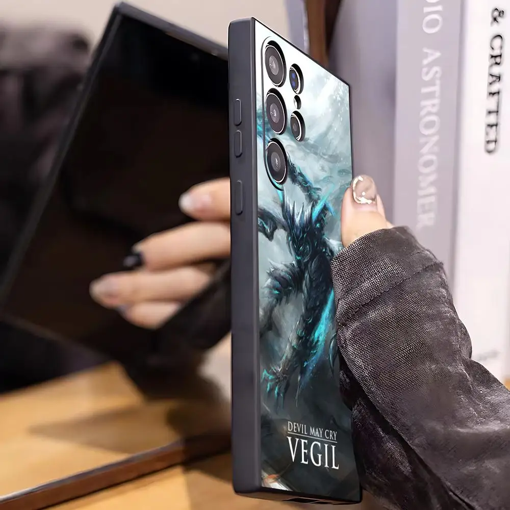 Game Devil May Cry Cool Phone Case For Samsung Galaxy S26 S25 S24 S23 S22 S21 Plus Ultra Fold A Soft Black view 2