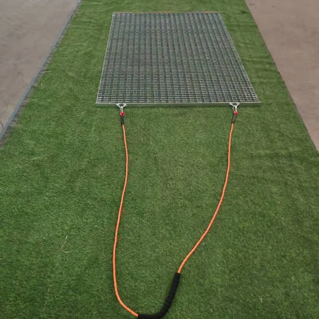The 3x4 heavy-duty resistance pad is an excellent tool for leveling soil and sand evenly