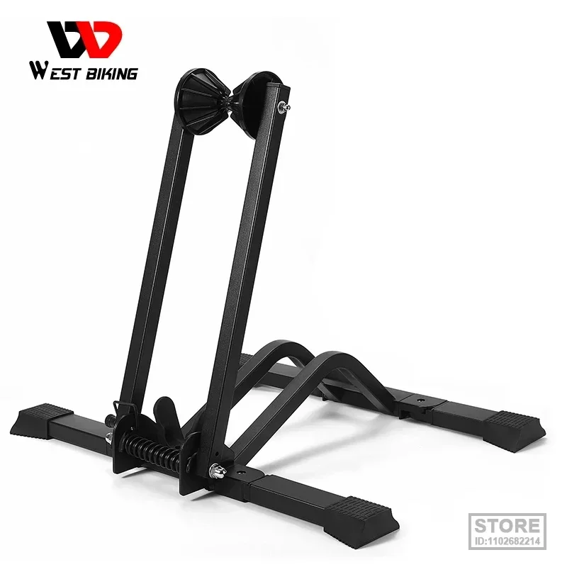 

WEST BIKING Foldable Bicycle Stand Bike Support Rack Steel Steady Wheel Holder MTB Road Cycling Storage Display