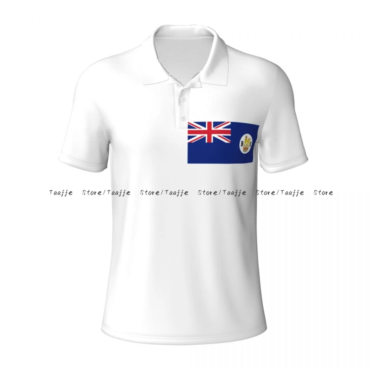 Polo de manga corta con bandera de la colonia de Columbia Británica para hombre, Camiseta deportiva de ocio y negocios, top de primavera y verano