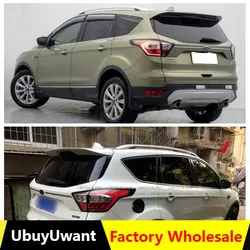 Fit For Ford Escape Kuga 2016-2019 Exterior ABS Plastic Unpainted Primer Color Rear Trunk Wing Spoiler Decoration