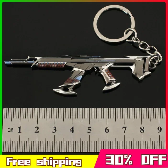 New 9cm Valorant Kuronami No Yaiba Vandal Melee Hoodlum Metal Model Samurai Sword Weapon Model Keychain Decoration Gifts Toy Kid