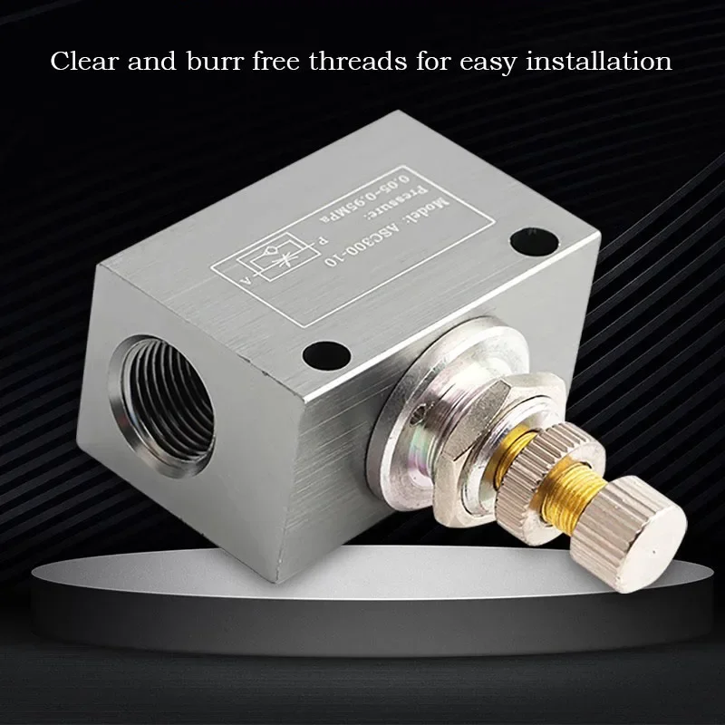 HLH ASC100-06 ASC200-08 Pneumatic One-Way Throttle Valve ASC300-10 ASC300-15 Adjustable Flow adjustment Speed Control Valve