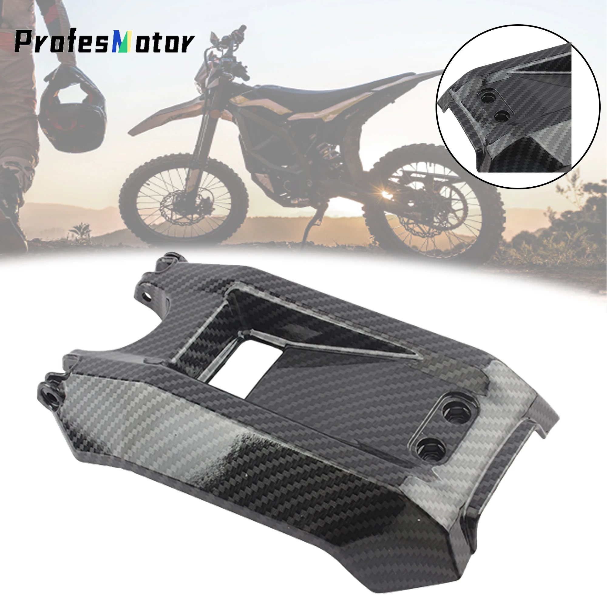 Pokrywa komory akumulatora z włókna węglowego do Surron Parts Electric Bike Light Bee X Segway X260 Akcesoria motocyklowe Off-Road