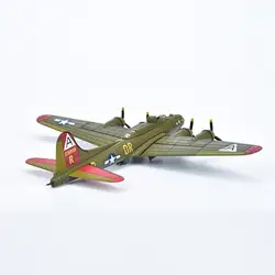 Alloy 1/200 B 17 Fighter Diecast Model Gift Desktop Decoration Retro Plane Model with Display Stand for Bar Home Shelf