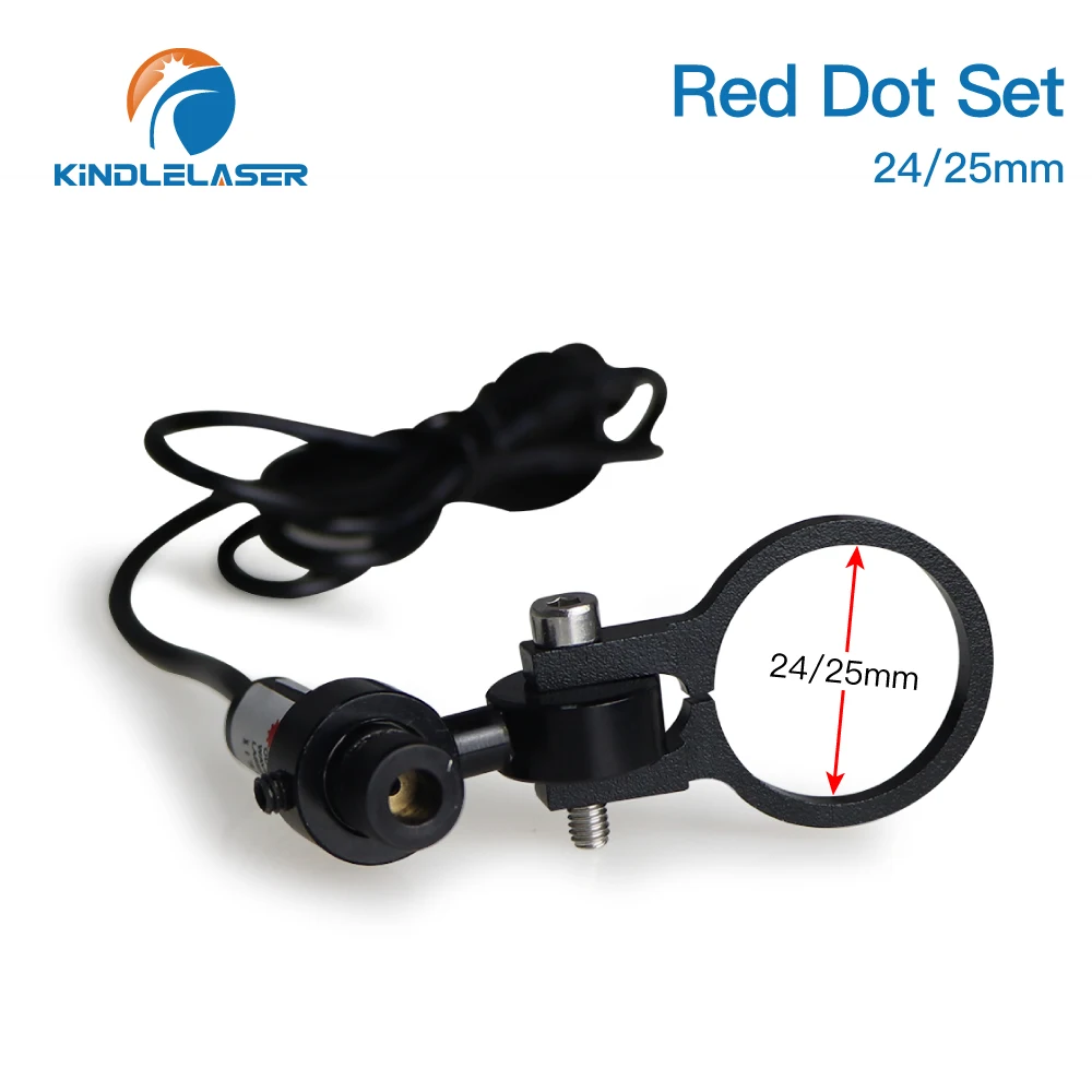 Kindlelaser Diode Module Red Dot Apparaat Positionering Dc 5V Voor Diy Co2 Laser Graveren Snijkop