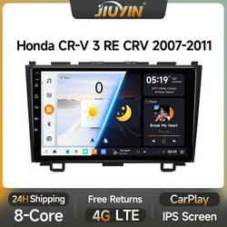 8Core Android 13 Carplay Car Radio For Honda CR-V 3 RE CRV 2007-2011 Multimedia Video Player 2 Din Navigation GPS DVD Head Unit