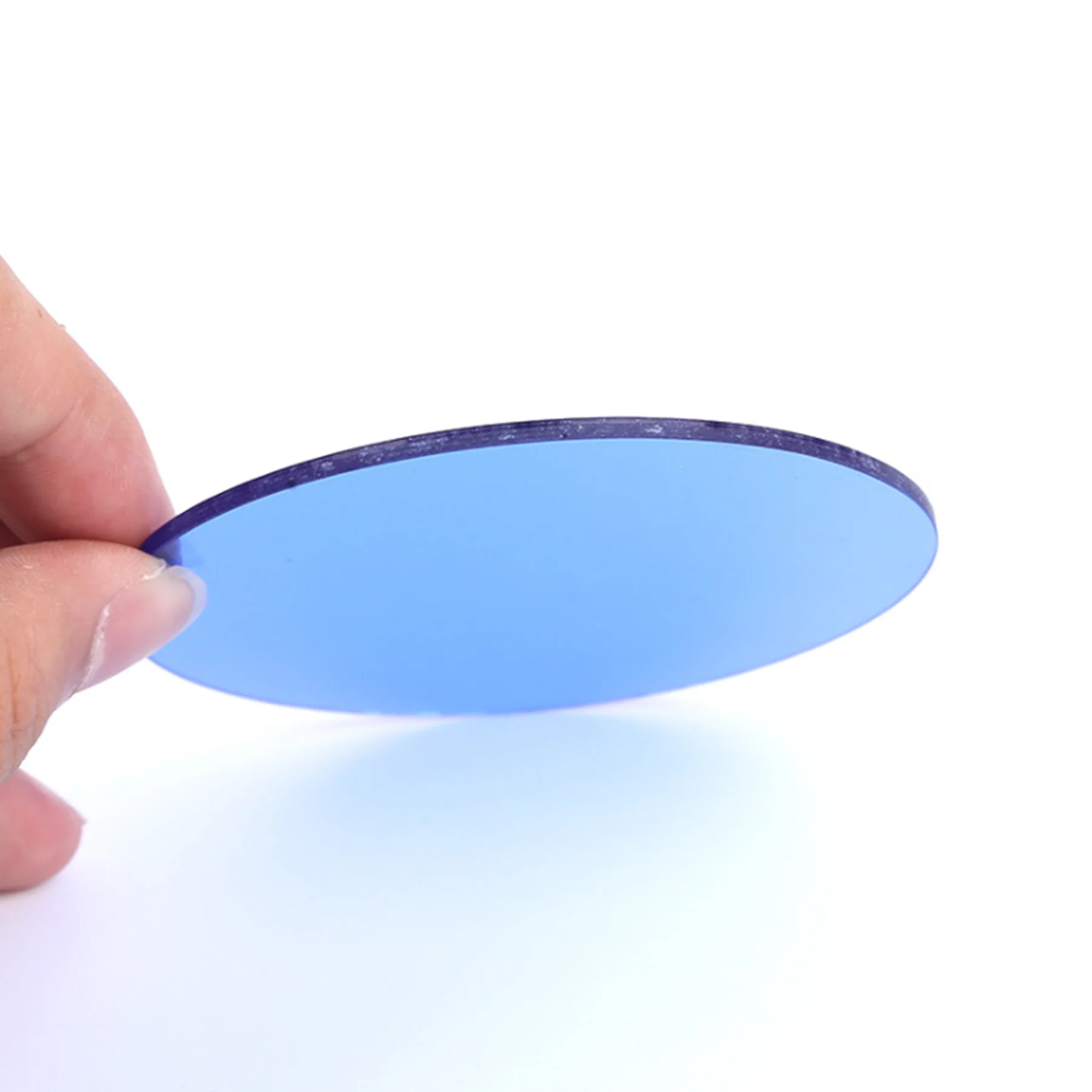 2Pcs Total Size Diameter 79mm Round IR Infrared High Pass Blue Filter Glass QB2