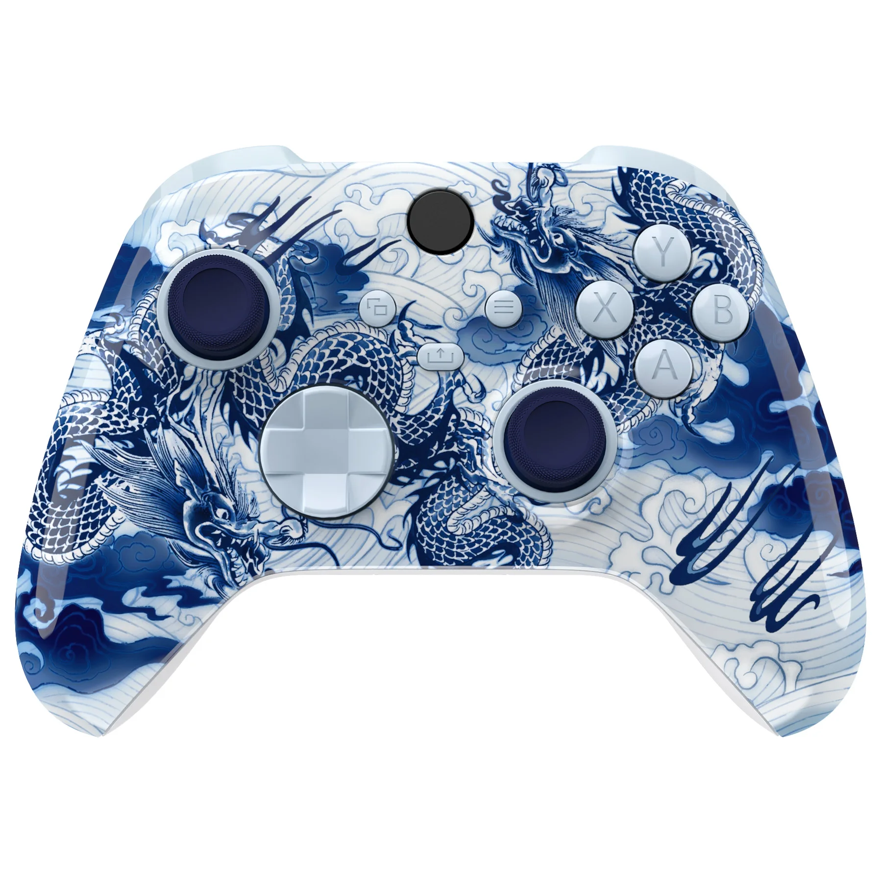 Extremate Set lengkap Kelinci Paskah Tombol cangkang perumahan untuk Pengontrol nirkabel Xbox Core, penutup pelat depan belakang samping