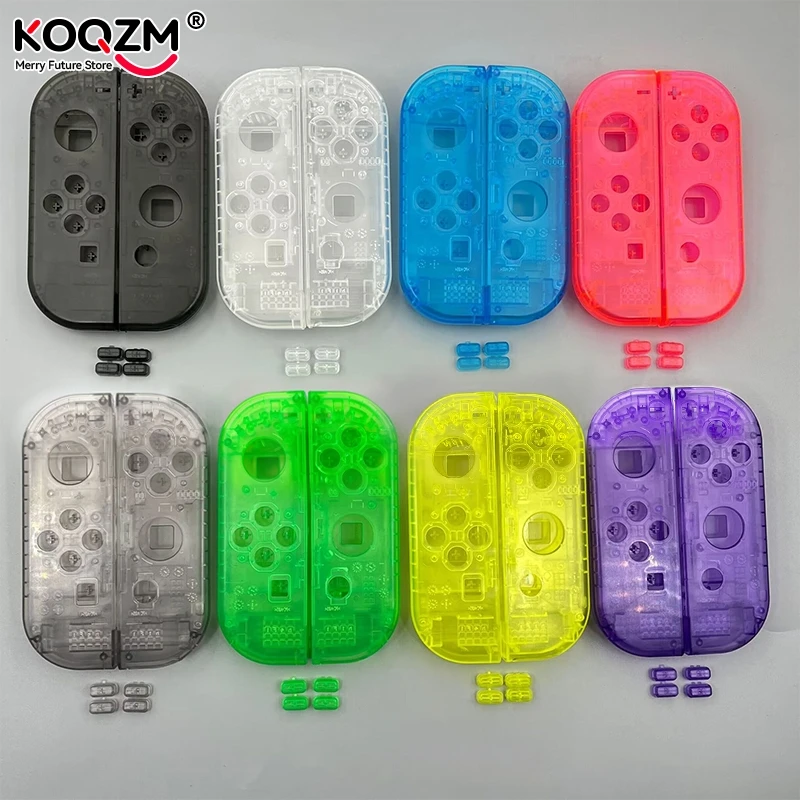 1set sostituzione custodia trasparente joy-Con Shell Case Set Cover trasparente SL SR pulsanti per NS Switch Joy Con Controller