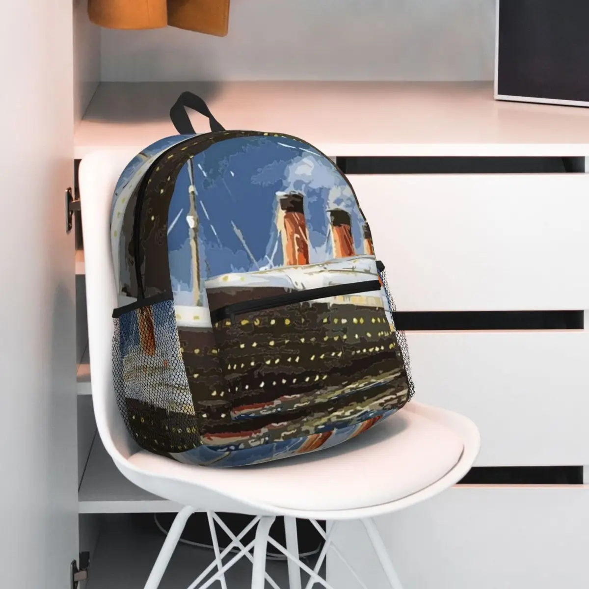 The Most Popular Ship Of All Times, Titanic. Student Backpack School Bag Hiking Travel Daypack for Boys Girls Bookbag