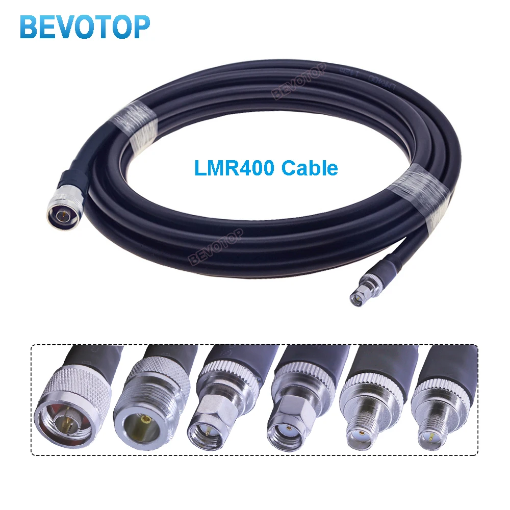 LMR400 Cable SMA Male to N Male LMR-400 Low Loss 50 Ohm Pigtail RF Coaxial Cable for 4G LTE Cellular Amplifier Cell Phone