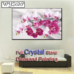 5D Diy Diamond Painting Full Crystal Drill Square Mosaic Embroidery Gift Magnolia Crystal Diamond Art Home Docer WYZ20230624