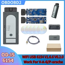 NEW OBD OKI 6154A WIFI USB 6154 V1.6.6 V6.2.0 Work For PORSCHE FOR V-w au-di  1.8.9 SW V23.04 V7.2.1 ForVAG Car Diagnostic Tool