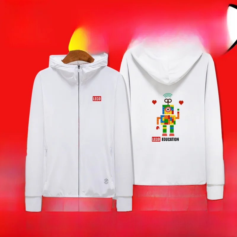 

Летняя верхняя одежда из ледяного шелка с УФ-защитой, модная, свободного кроя, с длинными рукавами, с капюшоном, на молнии