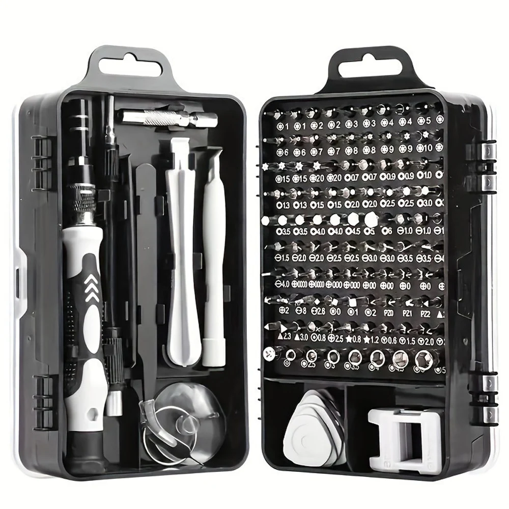 115-in-1 Precision Screwdriver Set Magnetic Bits Anti-slip Handle Repair Tool Kit For Phone Laptop Small Electronics