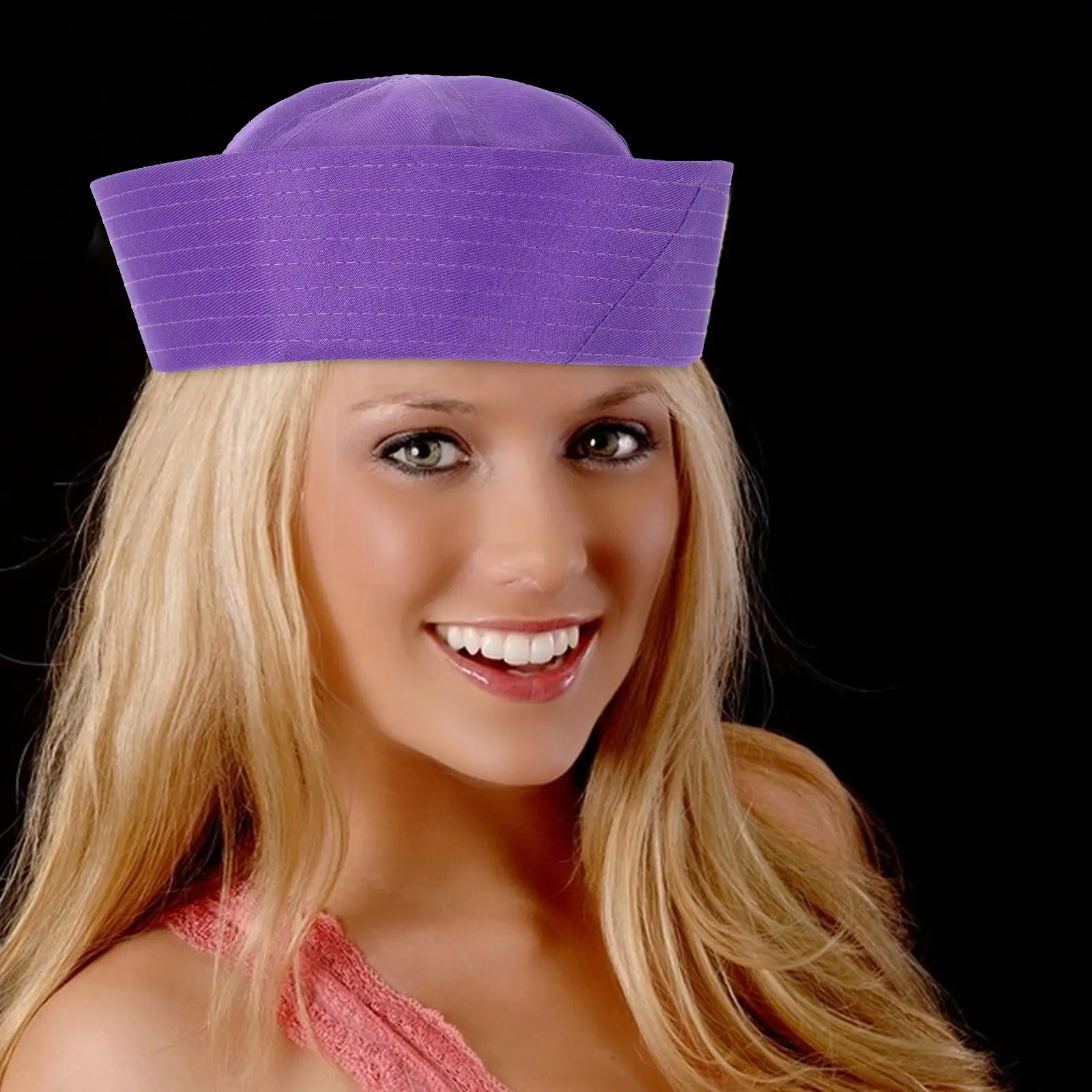 

Navy Cap Women Sailor Hats Decorate Stage Performance Captain Decoration Polyester Cosplay