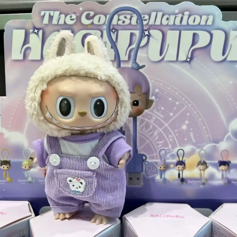 

Модная одежда Ropa Labubu, одежда, наряд, аксессуары для кукол для 15/17 см Labubu V2 V1, плюшевый костюм на подтяжках для куклы