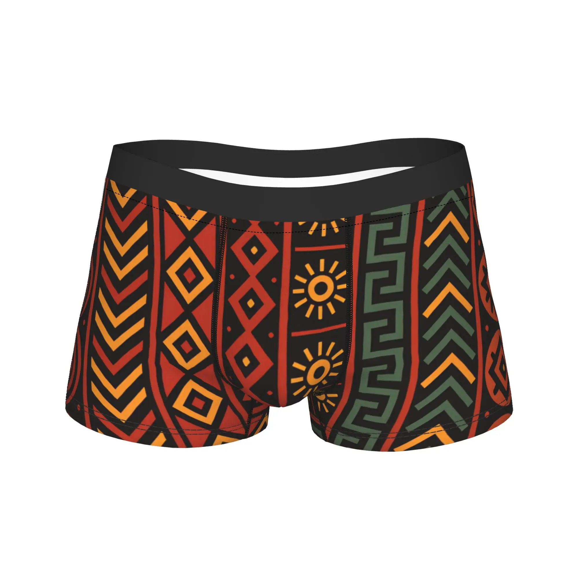 African Tribal Patterns Boxershorts  3D Pouch Underwear High Quality Print Shorts Briefs Funny Men Panties Plus Size