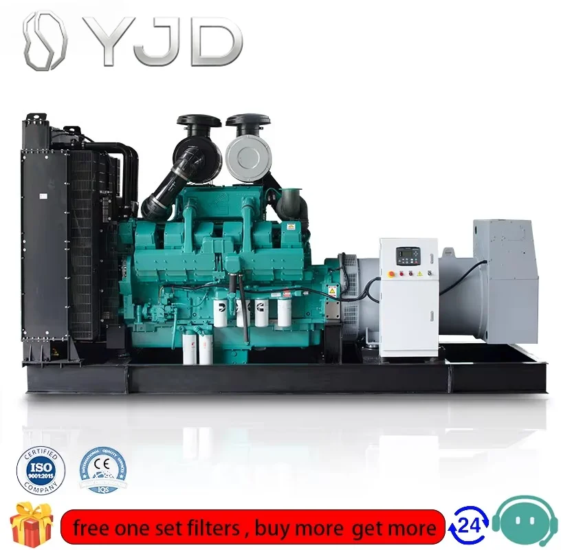 Diesel Generator Power by Cumins KTA38 Series 600kw 700kw 800kw  Planta Electric diesel for Ecuador