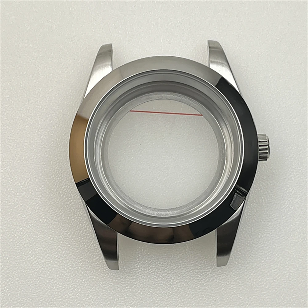 36mm Couple Sapphire Waterproof Glass Steel Case For NH35A/NH36/4R35A/4R36A Movement Watch Mod Pats