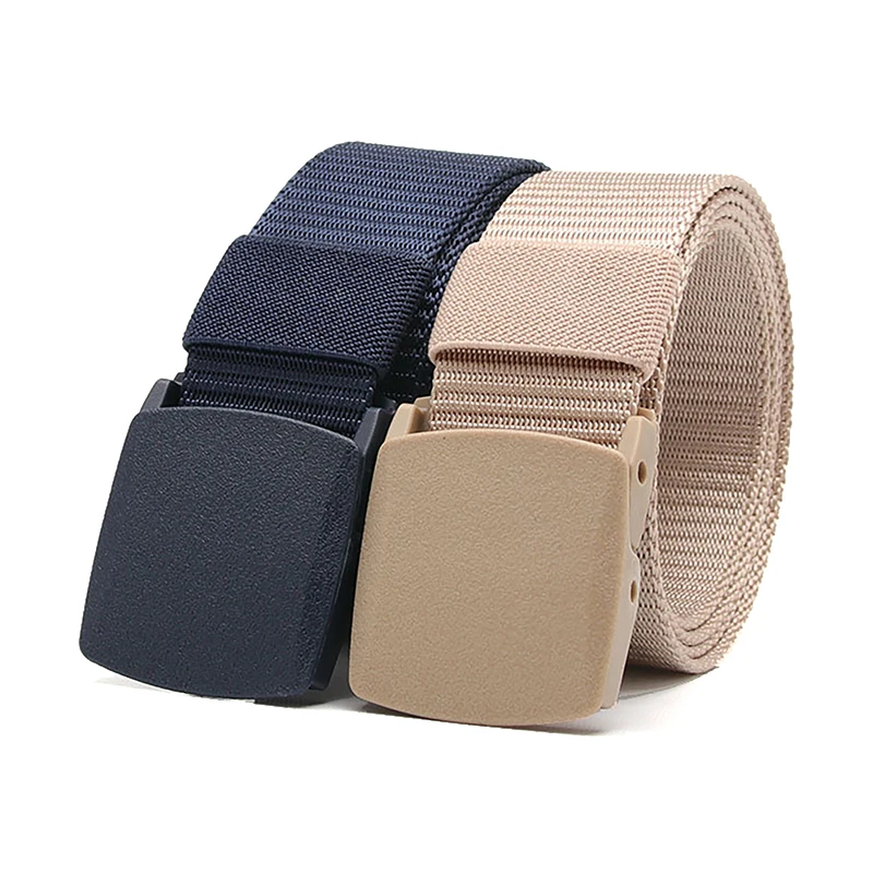 Military Automatic Buckle Nylon Adjustable Belt Outdoor Hunting Multifunctional Tactical Canvas Belt High Quality Men Belt