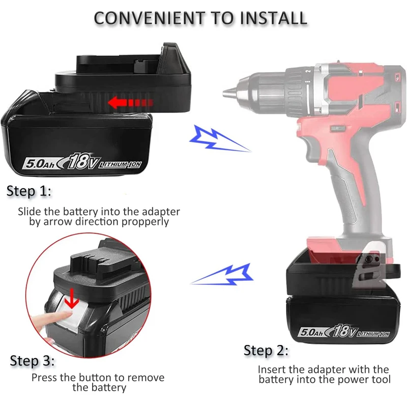 Neue MT20ML Batterie Adapter Konverter Für Makita 18V Li-Ion Batterie Zu für Milwaukee 18V Lithium-Batterie Cordless Power werkzeug Verwenden