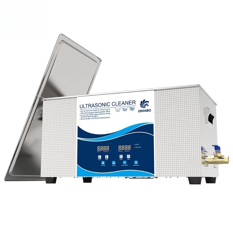 22L Electric 40KHz Industrial Ultrasonic Cleaner Digital Timer Adjustable Heater Degassing Cleaning Metal Parts Removing