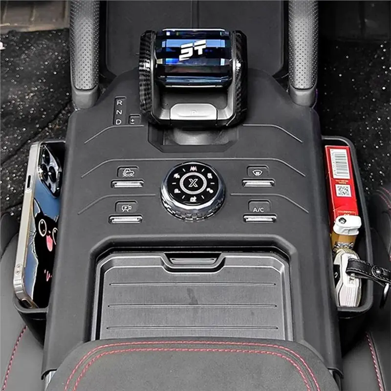 Car Center Console For Chery Jetour T2 Traveller 2023 2024 Gear Shift Silicone Protective Pad Storage Tray Accessories-T47C