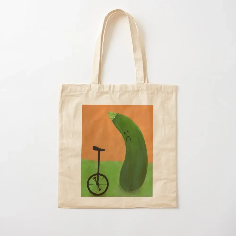 

Sad Zucchini with a Unicycle Tote Bag Beach bag Women's shopper bag