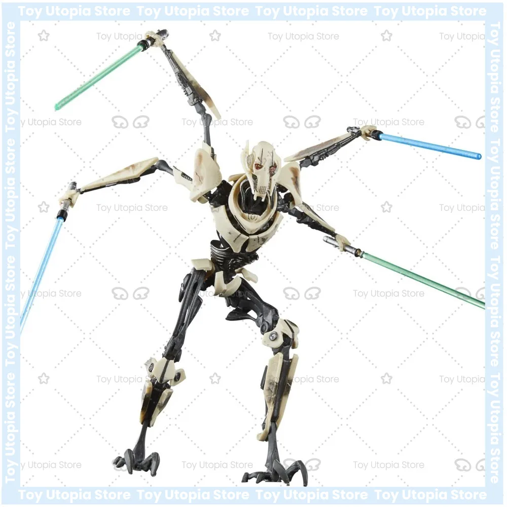 Newly Arrived Stock Hasbro Star Wars The Black Series General Grievous 15cm  Anime Figure Model Collection Toy Gift view 4