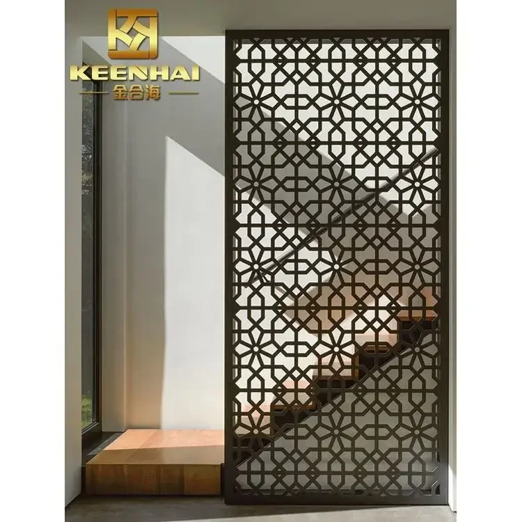 Stainless Steel Folding Screen Room Divider for Interior Decoration Screens & Room Dividers Genre