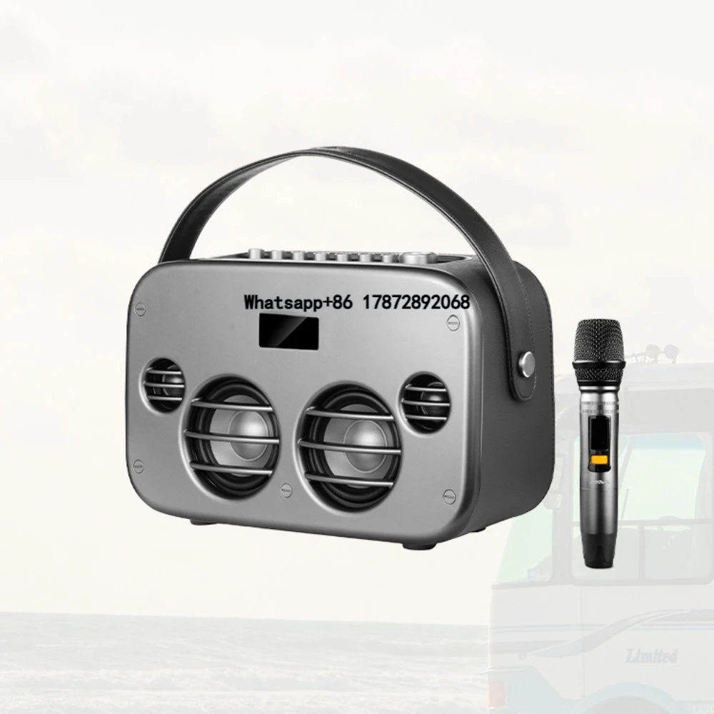 Professional PP+ABS Material and LED Display Silver Color Car Audio System Long Battery Life